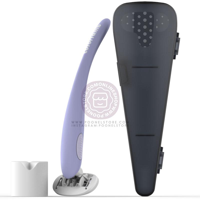 تیغ اصلاح 5 لایه کالرلمب مگنت استاندارد، شیور دستی کالرلمب قابل حمل دارای کیس نگهدارنده و استند مگنتی مناسب خانم ها Colorlamb Portable Manual Women Razor Set Metal Handle Poonel Store