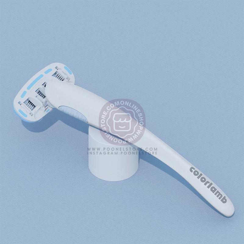 تیغ اصلاح 5 لایه کالرلمب مگنت استاندارد، شیور دستی کالرلمب قابل حمل دارای کیس نگهدارنده و استند مگنتی مناسب خانم ها Colorlamb Portable Manual Women Razor Set Metal Handle Poonel Store