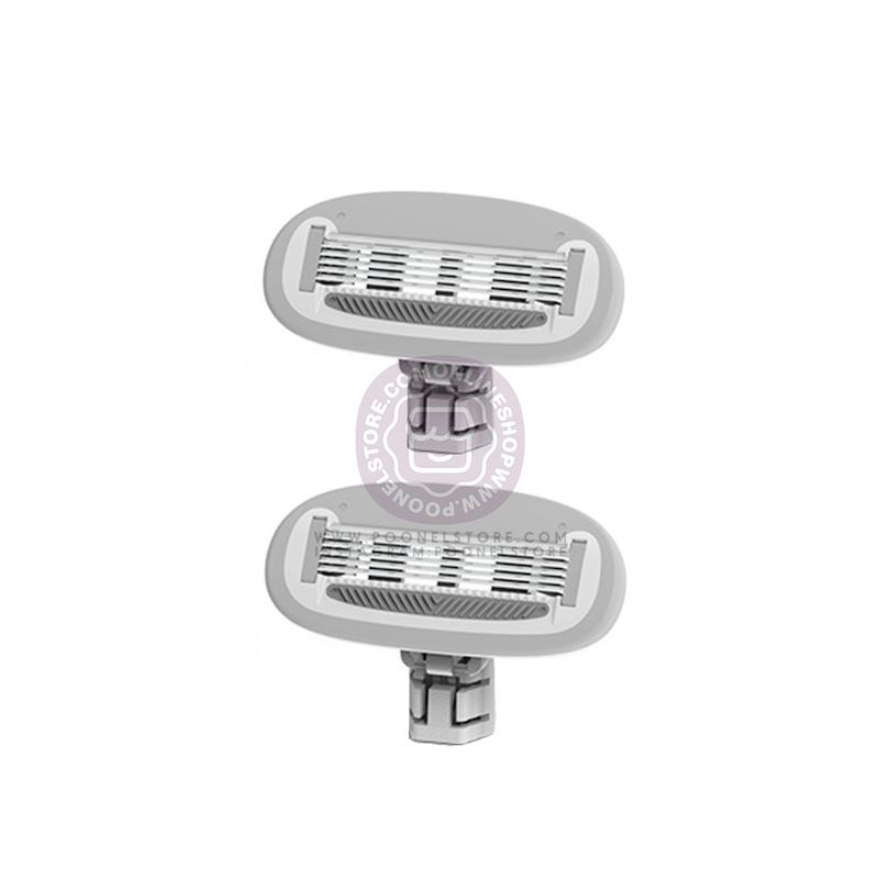 تیغ اصلاح کالرلمب پرتابل، شیور دستی کالرلمب قابل حمل دارای کیس نگهدارنده مناسب خانم ها Colorlamb Portable 0.4 Manual Women Razor Set Metal Handle Poonel Store