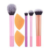 ست براش میکاپ ریل تکنیک، پکیج 6 تکه براش و پد آرایشی ریل تکنیک Real Techniques Everyday Essentials Original Version 01997 Model Poonel Store Online Shopping Platform
