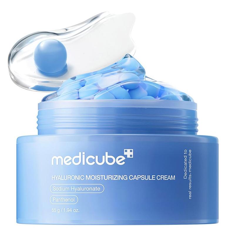 کرم کپسولی آبرسان هیالورونیک اسید مدی کیوب نسخه اورجینال Medicube Hyaluronic Moisturizing Capsule Cream 55g