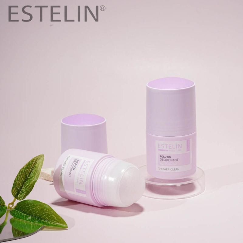 مام رول معطر ضد عرق و دئودورانت استلین نسخه اورجینال وارداتی حاوی 50 میلی لیتر به همراه ماسک میوه ای صورت Estelin Shower Clean Roll On Deodorant Poonel Store Online Shopping Platform