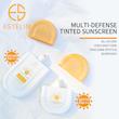 کرم ضد آفتاب پمادی ترند استلین نسخه اورجینال وارداتی امارات حاوی 50 گرم Estelin Sunscreen All In One Multi Defense Tinted Poonel Store Online Shopping Platform
