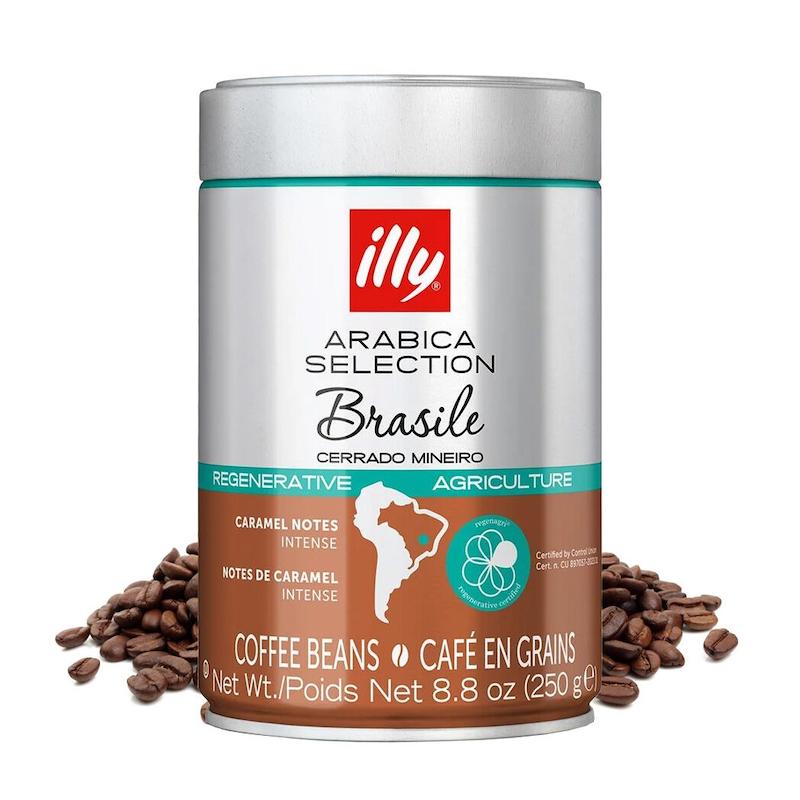 کنسرو دانه قهوه ایلی برزیلی مقدار 250 گرم عربیکا سلکشن illy Introduces Arabica Selection Custom-Roasted Single Origin Coffees www.poonelstore.com