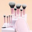 براش میکاپ کیفی، براش کیفی آرایشی نسخه وارداتی و اورجینال Cute Beauty Bag Pink Brush Original Version Best Brand Everyday Essentials Poonel Store