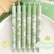 خودکار پینترستی قورباغه، خودکار ژله ای فانتزی کیوت مدل قورباغه Cute Frog Limited Pen Push Type High Value Matcha Croaking Press Gel Pen 0.5 Black Quick Drying Water Pen Poonel Store