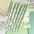 خودکار پینترستی قورباغه، خودکار ژله ای فانتزی کیوت مدل قورباغه Cute Frog Limited Pen Push Type High Value Matcha Croaking Press Gel Pen 0.5 Black Quick Drying Water Pen Poonel Store