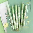 خودکار پینترستی قورباغه، خودکار ژله ای فانتزی کیوت مدل قورباغه Cute Frog Limited Pen Push Type High Value Matcha Croaking Press Gel Pen 0.5 Black Quick Drying Water Pen Poonel Store