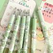 خودکار پینترستی قورباغه، خودکار ژله ای فانتزی کیوت مدل قورباغه Cute Frog Limited Pen Push Type High Value Matcha Croaking Press Gel Pen 0.5 Black Quick Drying Water Pen Poonel Store