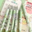 خودکار پینترستی قورباغه، خودکار ژله ای فانتزی کیوت مدل قورباغه Cute Frog Limited Pen Push Type High Value Matcha Croaking Press Gel Pen 0.5 Black Quick Drying Water Pen Poonel Store