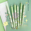 خودکار پینترستی قورباغه، خودکار ژله ای فانتزی کیوت مدل قورباغه Cute Frog Limited Pen Push Type High Value Matcha Croaking Press Gel Pen 0.5 Black Quick Drying Water Pen Poonel Store