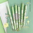 خودکار پینترستی قورباغه، خودکار ژله ای فانتزی کیوت مدل قورباغه Cute Frog Limited Pen Push Type High Value Matcha Croaking Press Gel Pen 0.5 Black Quick Drying Water Pen Poonel Store