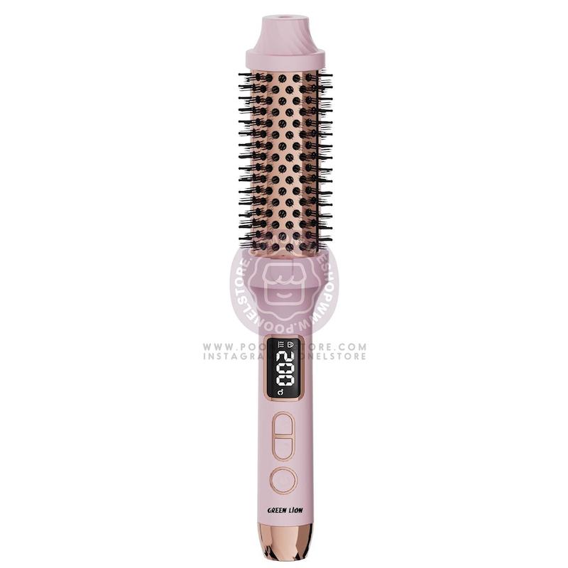 برس مو حرارتی گرین لاین، برس مو برقی گرین لاین نسخه اورجینال Green Lion Portable Electronic Hair Brush 3 in 1 OriGinal Version Poonel Store Online ShoppinG Platform