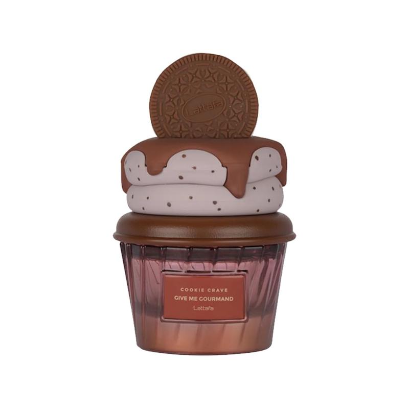 +ویدیو عطر پینترستی لطافه نسخه اورجینال مدل بستنی شکلاتی کوکی کاکائو Lattafa Cookie Crave Eau de Parfum Give Me Gourmand Collection 75ml Spray Sweet Vanilla Cookie Scent Cocoa Butter and Sugar Notes
