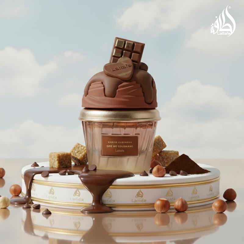 +ویدیو عطر پینترستی لطافه نسخه اورجینال مدل چوکو اوردوز گیو می گورماند Lattafa Choco Overdose Eau de Parfum, Gourmand Collection Dark Chocolate FudGe and Caramel FraGrance 75ml Spray Sweet and EleGant Give Me Gourmand Collection