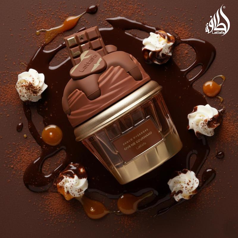 +ویدیو عطر پینترستی لطافه نسخه اورجینال مدل چوکو اوردوز گیو می گورماند Lattafa Choco Overdose Eau de Parfum, Gourmand Collection Dark Chocolate FudGe and Caramel FraGrance 75ml Spray Sweet and EleGant Give Me Gourmand Collection