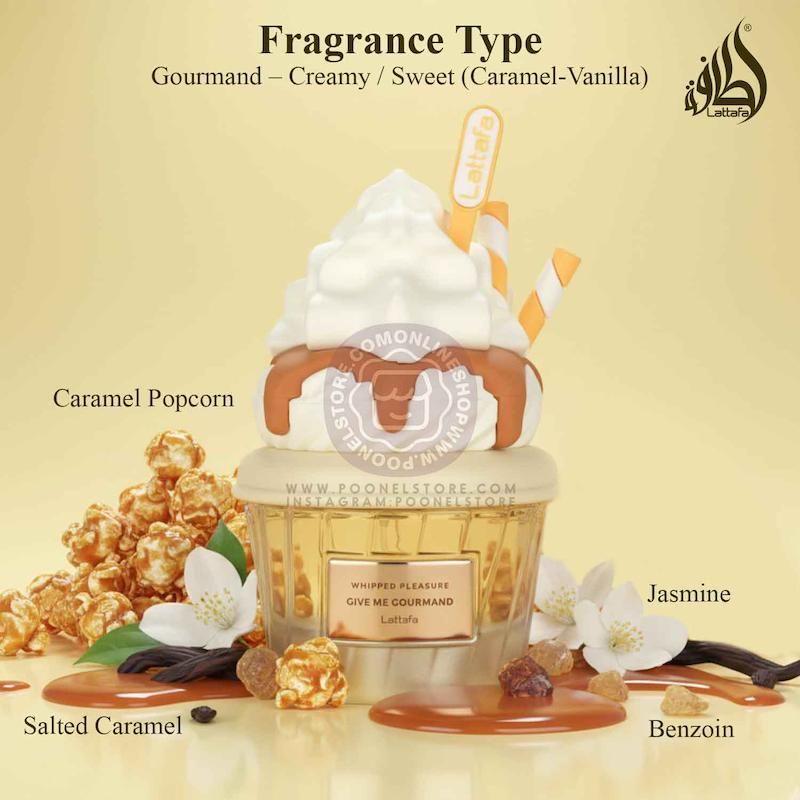 +ویدیو عطر پینترستی لطافه نسخه اورجینال مدل کاپ کیک کارامل وانیل Lattafa Whipped Pleasure Eau de Parfum Give Me Gourmand Collection Spray Form 75ml Whipped Cream Caramel & Vanilla Scent LonG lastinG