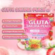 پودر نوشیدنی میکس پلاس سفید کننده گلوتا کلاژن نسخه اصل وارداتی Mikeo Gluta Sakura Peach Collagen Dipeptide Vitamin Mix Plus Poonel Store Online Shopping Platform