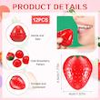 بالم لب پینترستی توت فرنگی مرطوب کننده، معطر و ضد خشکی لب ها نسخه وارداتی Cute Lip Balm Strawberry Wrinkle Repair MoisturizinG and PlumpinG LastinG HydratinG Strawberry Shaped Lip Gift for Women Bridal Shower WeddinG Favors Teacher Appreciation Birthday