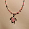 گردن آویز پینترستی ملیسا مدل انیمال، گردنبند زنانه دست ساز ملیسا مدل لاک پشت Melissa Gallery Cute Handmade turtle necklace Women Accessories Poonel Store Online Shopping Platform
