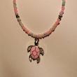 گردن آویز پینترستی ملیسا مدل انیمال، گردنبند زنانه دست ساز ملیسا مدل لاک پشت Melissa Gallery Cute Handmade turtle necklace Women Accessories Poonel Store Online Shopping Platform