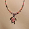 گردن آویز پینترستی ملیسا مدل انیمال، گردنبند زنانه دست ساز ملیسا مدل لاک پشت Melissa Gallery Cute Handmade turtle necklace Women Accessories Poonel Store Online Shopping Platform