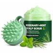اسکراب مو حاوی روغن رزماری و نعنا و نمک دریا سادور نسخه اورجینال وارداتی به همراه ماساژور سیلیکونی اسکالپ، اسکراب خنک کننده پوست سر پاکسازی عمیق پوست سر، کنترل چربی و حذف سلول‌های مرده سادور نسخه اصل Sadoer Rosemary Mint Scalp Scrub Deep Cleans & Oil Control Soothes And Moisturizes Scalp
