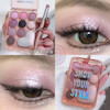 پالت سایه چشم پینترستی میس لارا، پالت باکس سایه چشم فانتزی میس لارا نسخه اورجینال Makeup Miss Lara 10 Colours Love Shine Eyeshadow Palette Pearlescent Eyeshadow Palette Nude Long