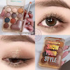 پالت سایه چشم پینترستی میس لارا، پالت باکس سایه چشم فانتزی میس لارا نسخه اورجینال Makeup Miss Lara 10 Colours Love Shine Eyeshadow Palette Pearlescent Eyeshadow Palette Nude Long