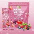 پودر نوشیدنی میکس پلاس سفید کننده گلوتا کلاژن پینک نسخه اصل وارداتی Manee Gluta Collagen Pink Drink 30 Sachets×10g Poonel Store Online Shopping Platform