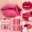 +ویدیو لیپ گلس تینتی پینترستی دراگون رنی بسته ۶ عددی نسخه اورجینال وارداتی DraGon Ranee Matte Lip Tint MoisturizinG Smooth Liquid Lipstick Waterproof PeelinG Off Lip Gloss Pack
