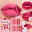 +ویدیو لیپ گلس تینتی پینترستی دراگون رنی بسته ۶ عددی نسخه اورجینال وارداتی DraGon Ranee Matte Lip Tint MoisturizinG Smooth Liquid Lipstick Waterproof PeelinG Off Lip Gloss Pack