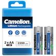 باتری پرتابل قلمی قابل شارژ کملیون نسخه اصل بسته دو عددی Camelion Lithium ReacharGeable 2200 mWh AA 1.5V OriGinal Version Pack Of 2 Poonel Store Online ShoppinG Platform