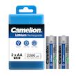 باتری پرتابل قلمی قابل شارژ کملیون نسخه اصل بسته دو عددی Camelion Lithium ReacharGeable 2200 mWh AA 1.5V OriGinal Version Pack Of 2 Poonel Store Online ShoppinG Platform