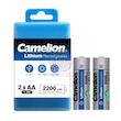 باتری پرتابل قلمی قابل شارژ کملیون نسخه اصل بسته دو عددی Camelion Lithium ReacharGeable 2200 mWh AA 1.5V OriGinal Version Pack Of 2 Poonel Store Online ShoppinG Platform