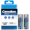 باتری پرتابل قلمی قابل شارژ کملیون نسخه اصل بسته دو عددی Camelion Lithium ReacharGeable 2200 mWh AA 1.5V OriGinal Version Pack Of 2 Poonel Store Online ShoppinG Platform