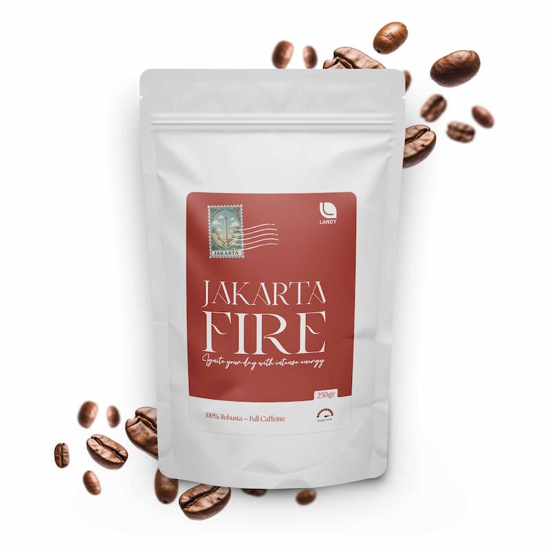 قهوه Jakarta Fire - روبوستا ۱۰۰٪  -  فول کافئین