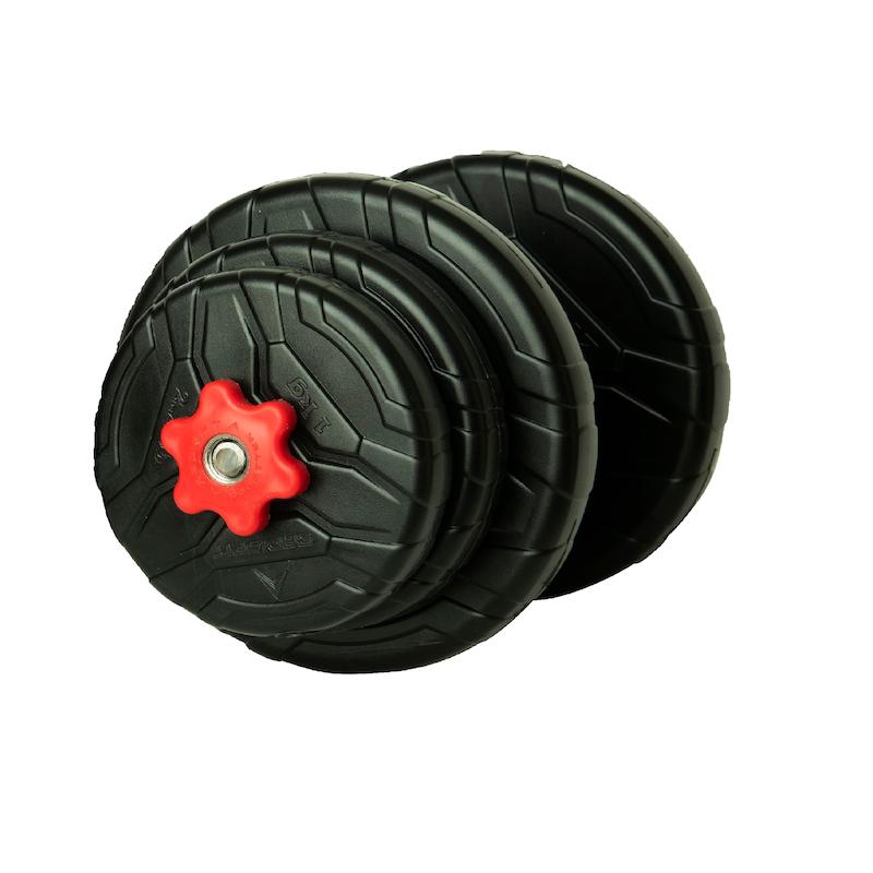 دمبل رادیس فیت مدل  Dvp 10mix1-one handle  وزن 10 کیلوگرم