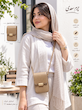 کیف دوشی دخترانه چرم طبیعی دست دوز کد 642