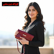 کیف پول دستی زنانه چرم طبیعی دست‌دوز | چرم سعدی کد 732