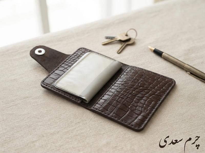 جاکارتی چرم طبیعی دست دوز چرم سعدی کد 774