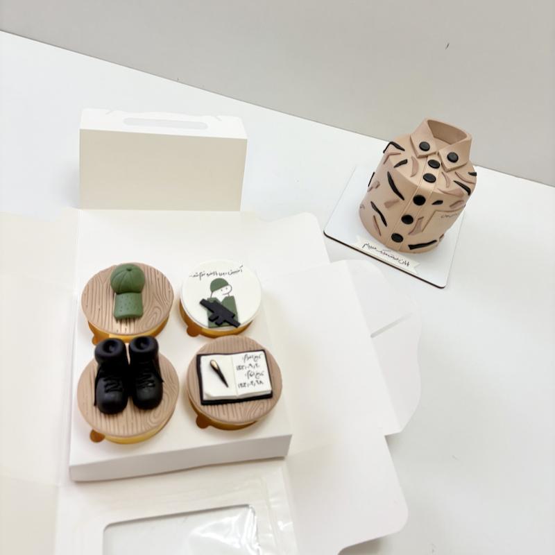 کیک وکاپ کیک پایان خدمت