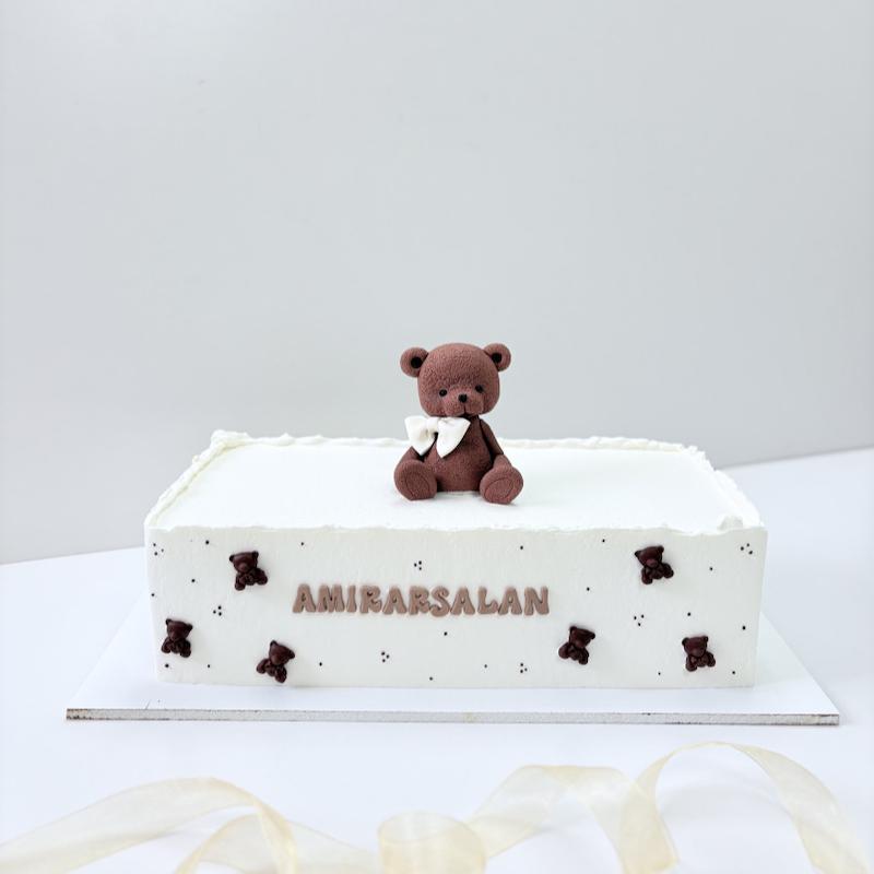 کیک خرسی نیم متری