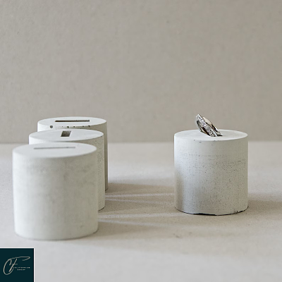 پایه حلقه ای عمودی استوانه ای بتنی با فرورفتگی Concrete Cylinder Upright Ring Stand