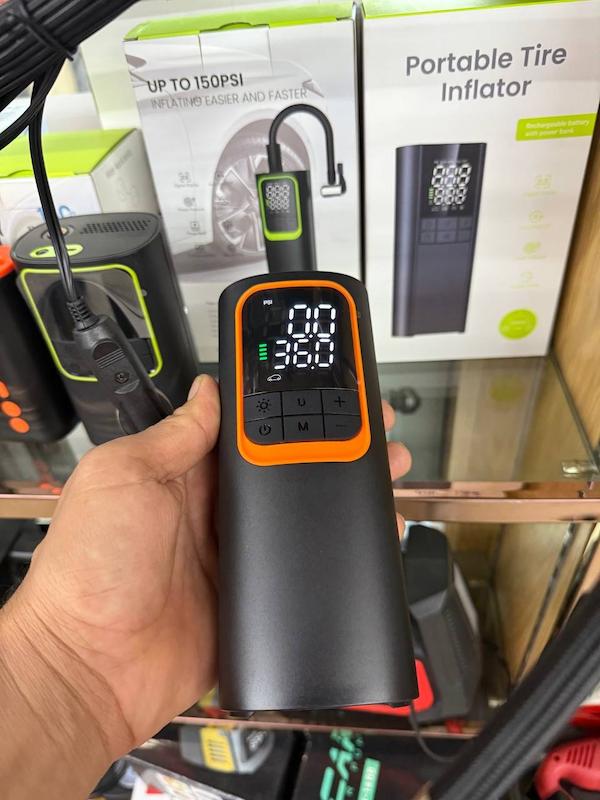 پمپ باد شارژی portable tire inflator