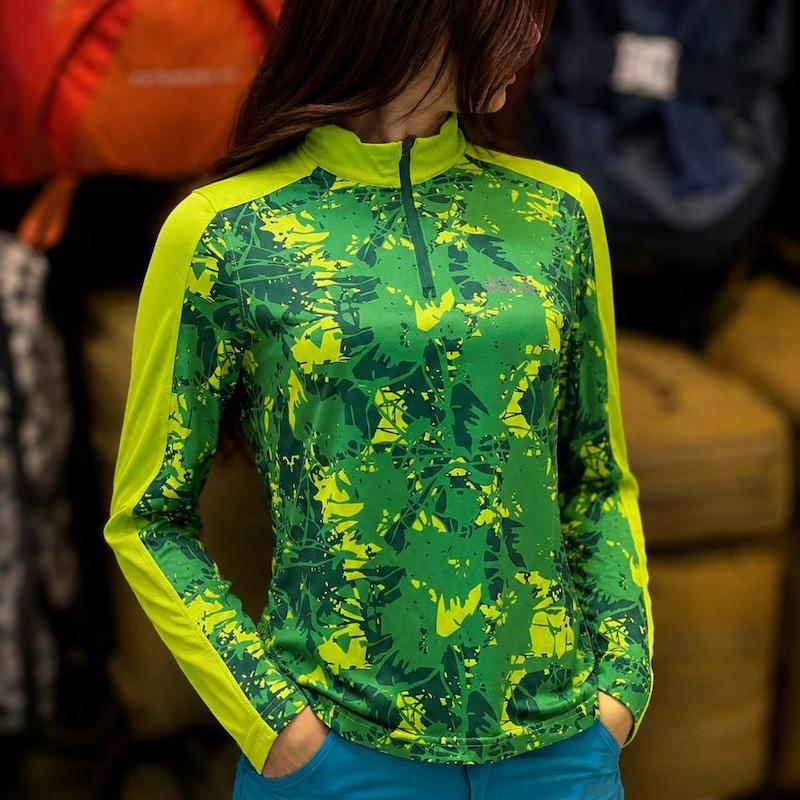 تی شرت طرح دار زنانه تابستانه کوهنوردی Jack Wolfskin