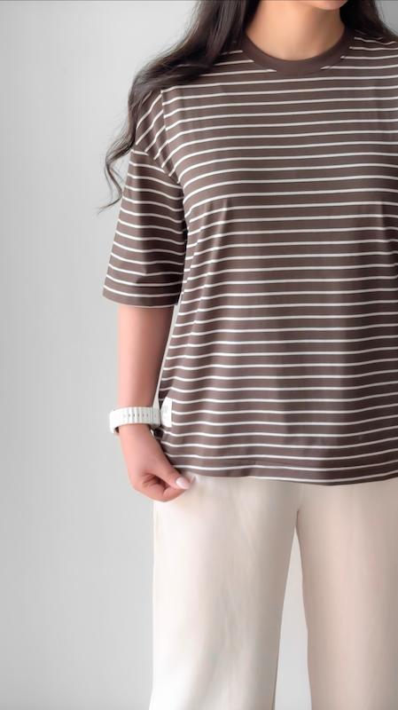 تیشرت باکسی راه راه