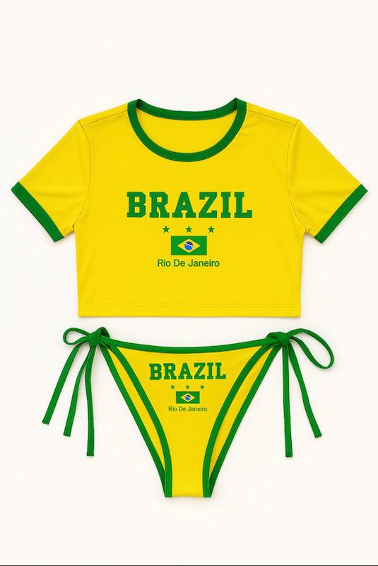 کیت ورزشی پینترستی  برزیل دخترانه 🇧🇷✨️💅🏻