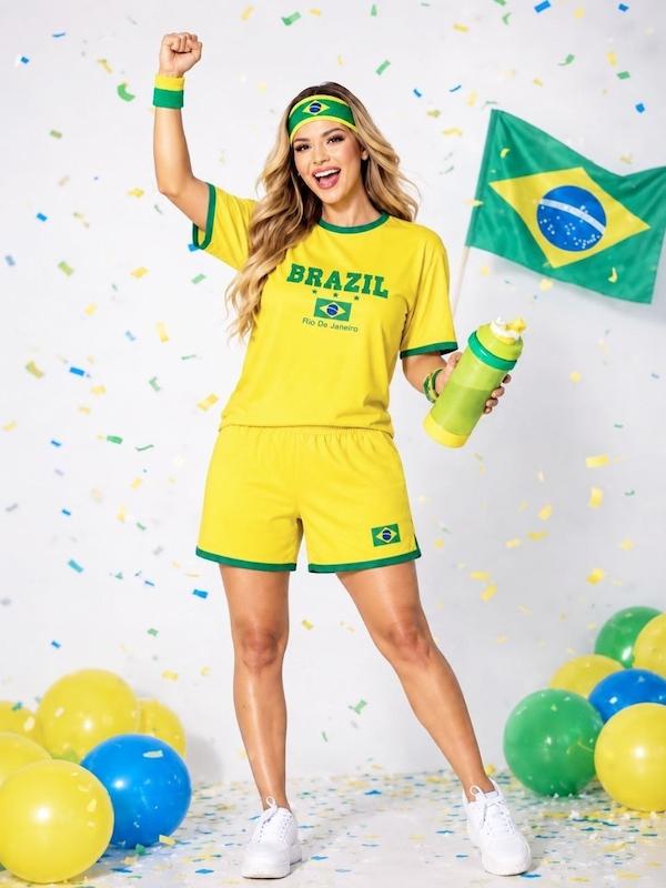 کیت ورزشی پینترستی  برزیل2🇧🇷✨️💅🏻