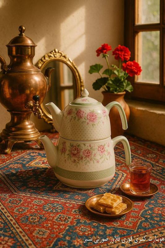  کتری قوری فلاور  C&S--